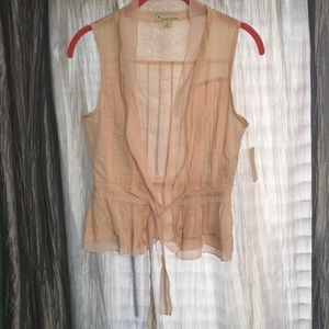 Sleeveless Light Pink Shirt